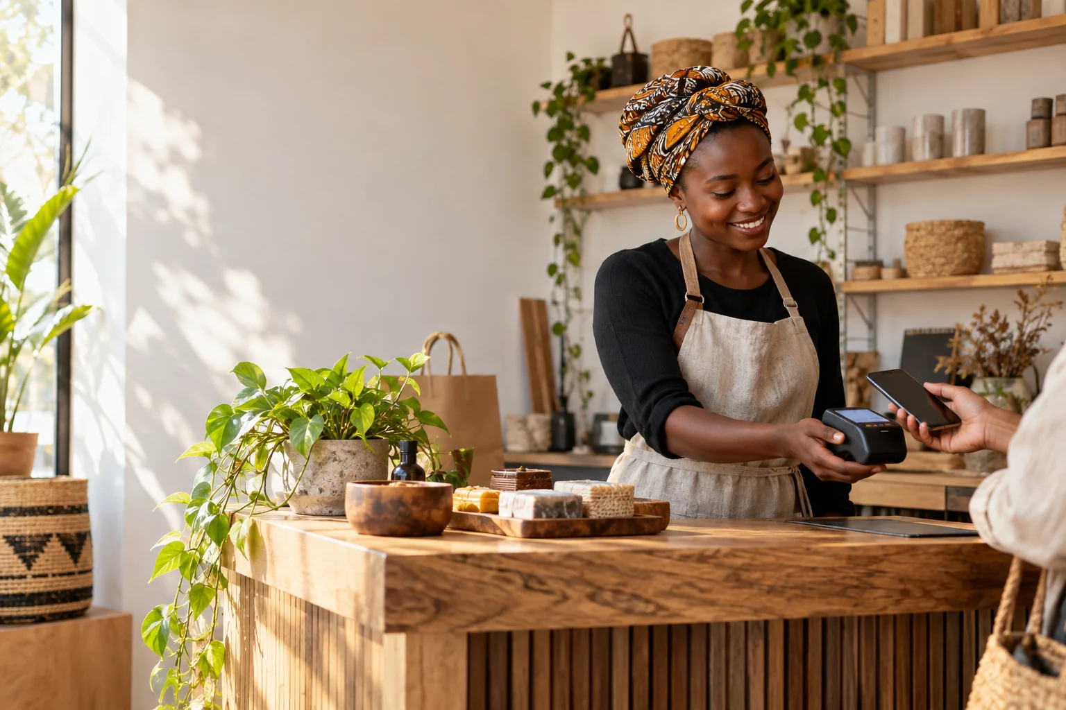 Illustrative small business interaction